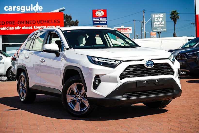 White 2021 Toyota RAV4 Wagon Gx (2Wd) Hybrid