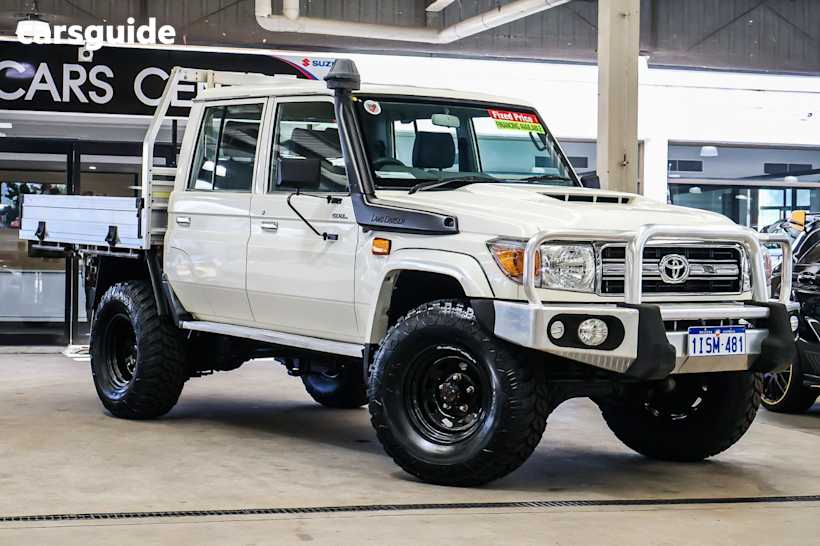 White 2018 Toyota Landcruiser Ute Tray GXL 4X4