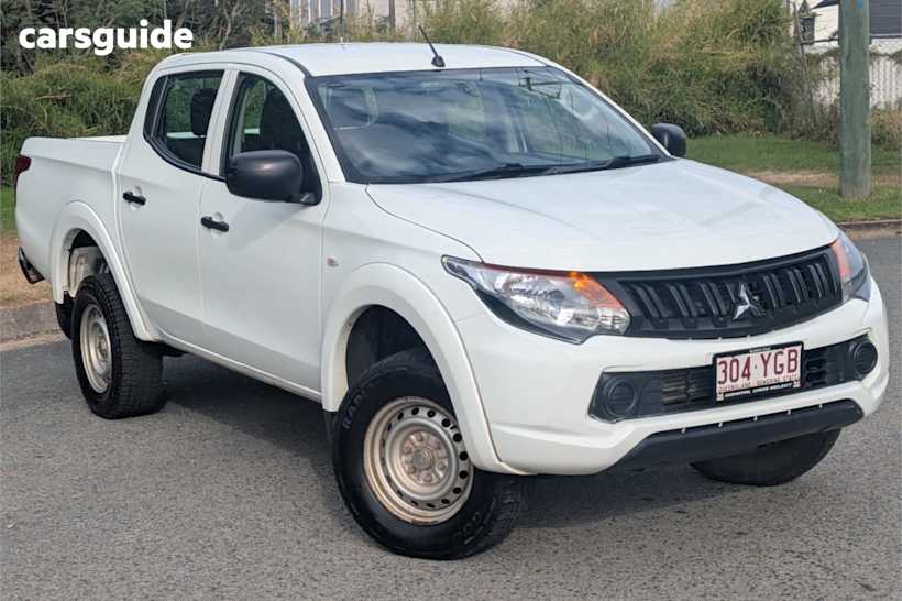 White 2018 Mitsubishi Triton Ute Tray GLX 4X4
