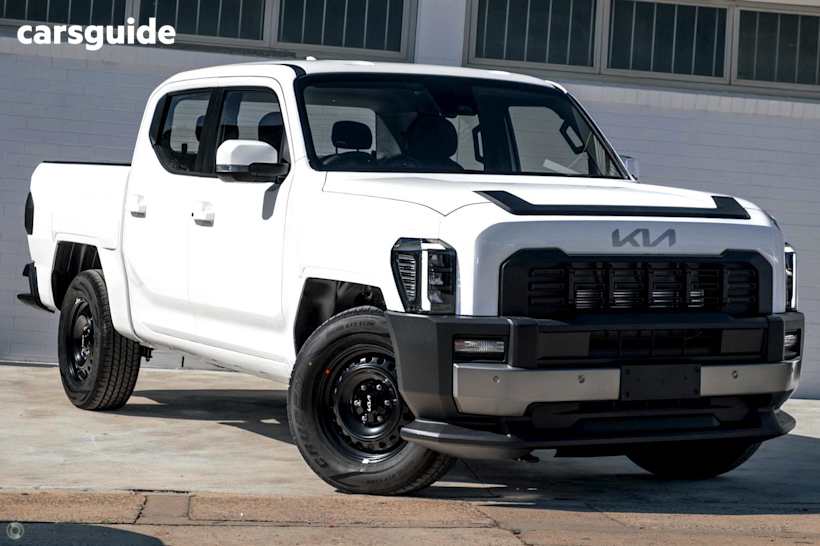 White 2025 Kia Tasman Ute Tray S 4X4