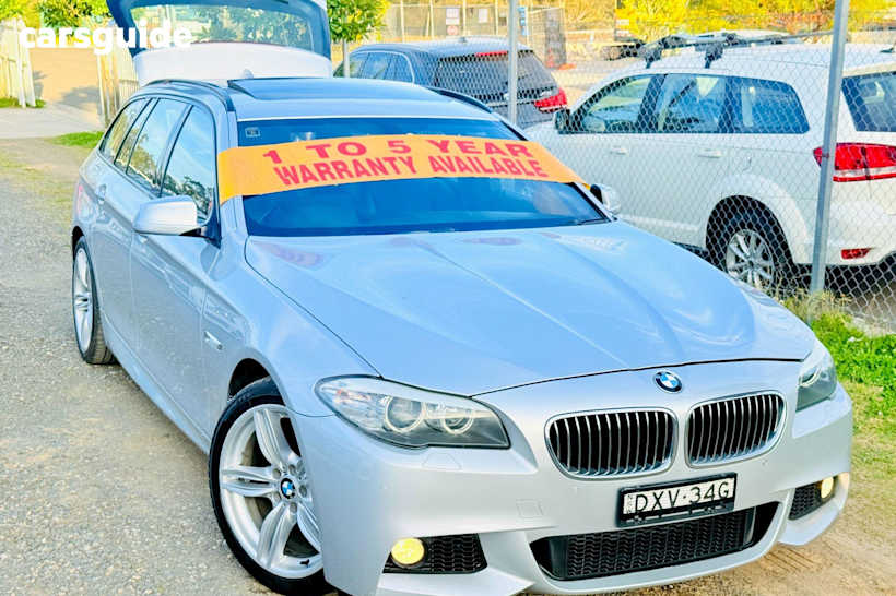 Silver 2010 BMW 520D Wagon Touring Sport