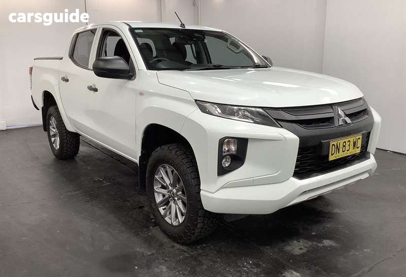 White 2019 Mitsubishi Triton Double Cab Pick Up Glx Adas (4X4)