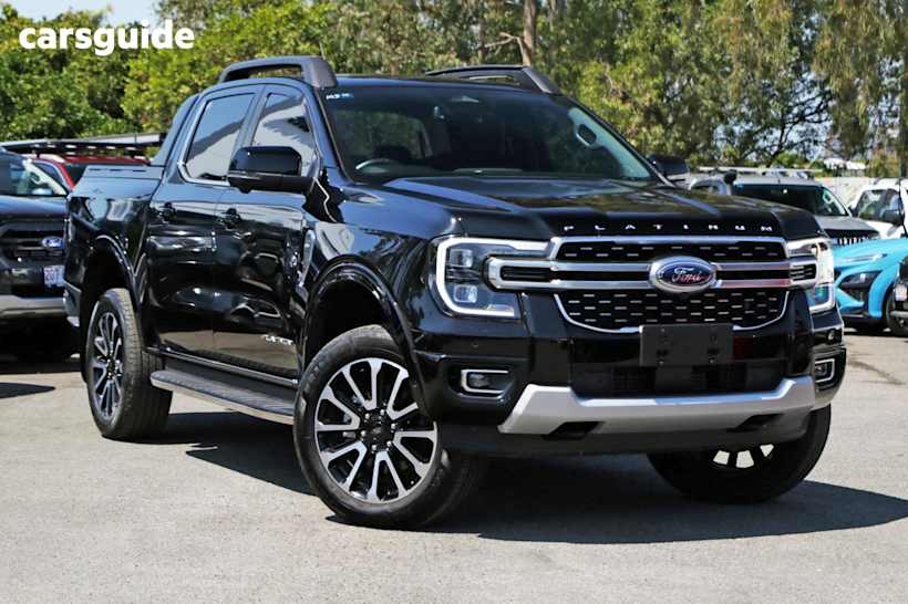 Black 2024 Ford Ranger Ute Tray PLATINUM 4X4