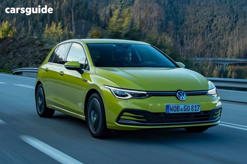Yellow 2021 Volkswagen Golf Hatchback 110 Tsi R-Line