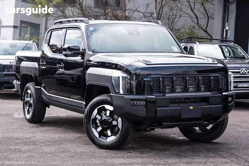 Black 2025 Kia Tasman Ute Tray X-LINE 4X4
