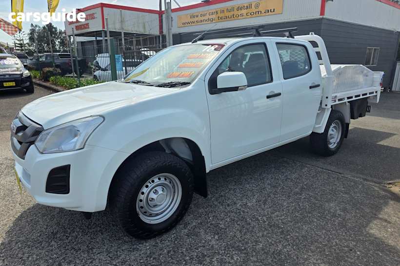 White 2018 Isuzu D-MAX Ute Tray SX (4X2) TF MY18