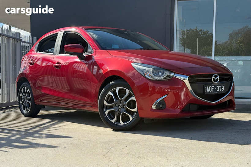 Red 2017 Mazda 2 Hatchback Genki