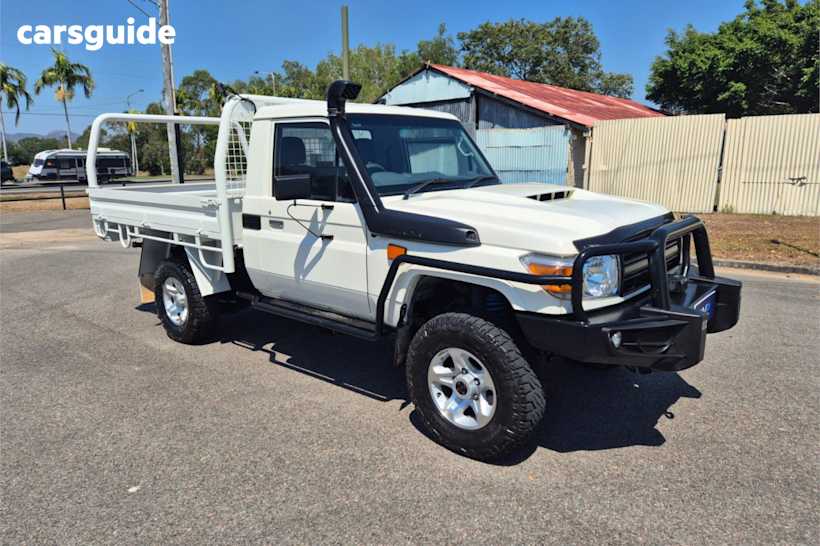 White 2018 Toyota Landcruiser Ute Tray WORKMATE 4X4