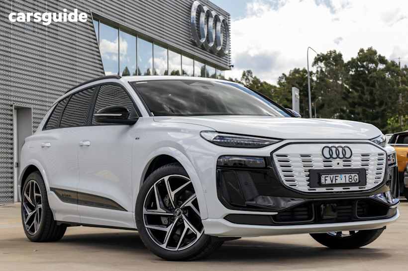 White 2025 Audi Q6 E-Tron SUV 4WD