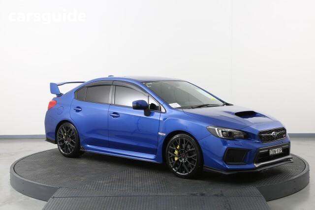 Blue 2019 Subaru WRX Sedan Sti Premium (Wing) (Awd)