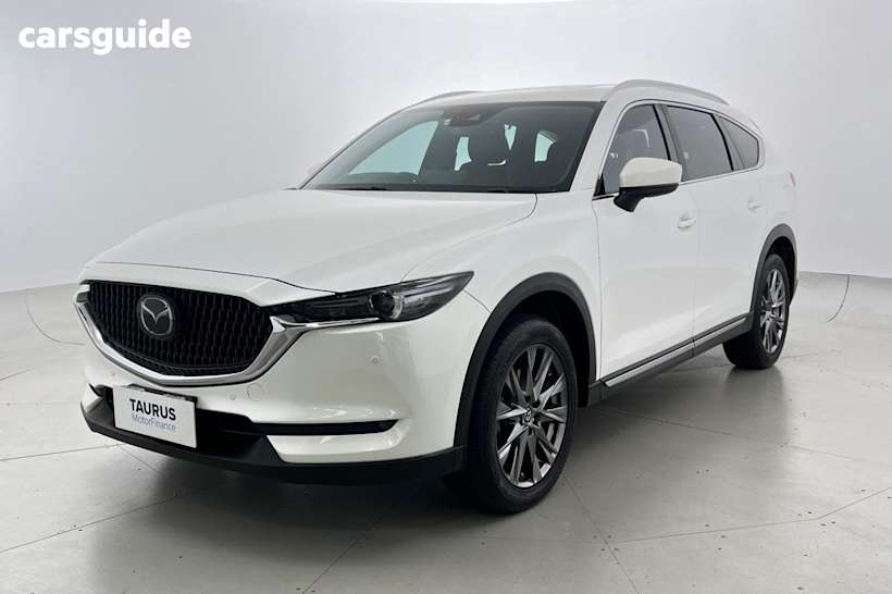 White 2021 Mazda CX-8 SUV GT F