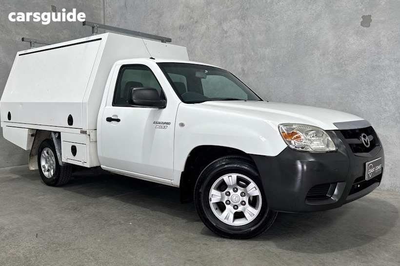White 2010 Mazda BT-50 Ute Tray DX R