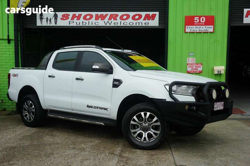 White 2018 Ford Ranger Ute Tray WILDTRAK 4X4