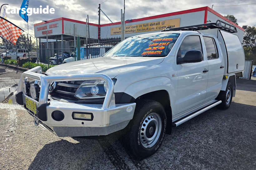 White 2013 Volkswagen Amarok Ute Tray TDI420 4X4