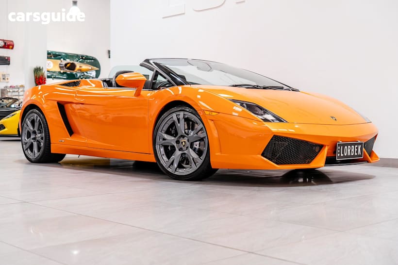 Orange 2009 Lamborghini Gallardo Convertible Spyder