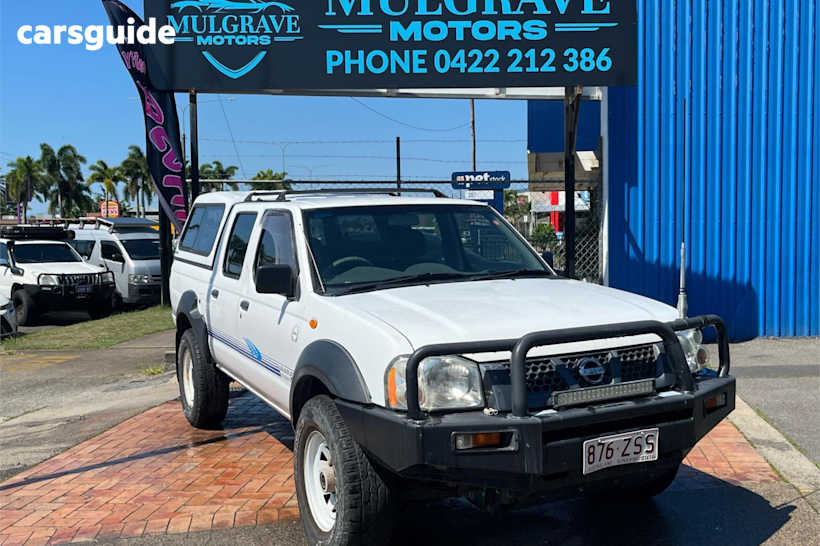 White 2005 Nissan Navara Dual Cab Pick-up Dx (4X4)