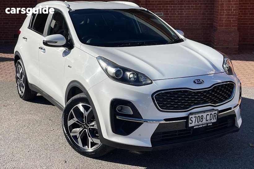 White 2019 Kia Sportage SUV SX+ 4X4