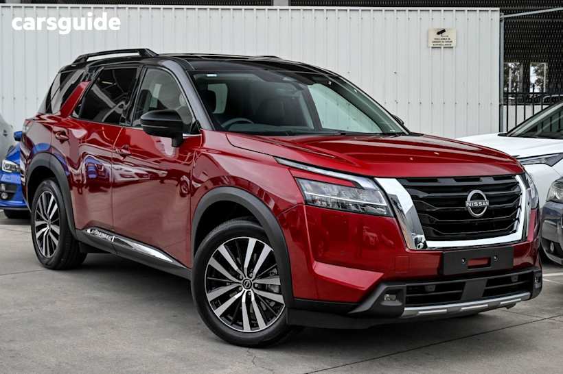 Red 2023 Nissan Pathfinder SUV TI-L 4X4