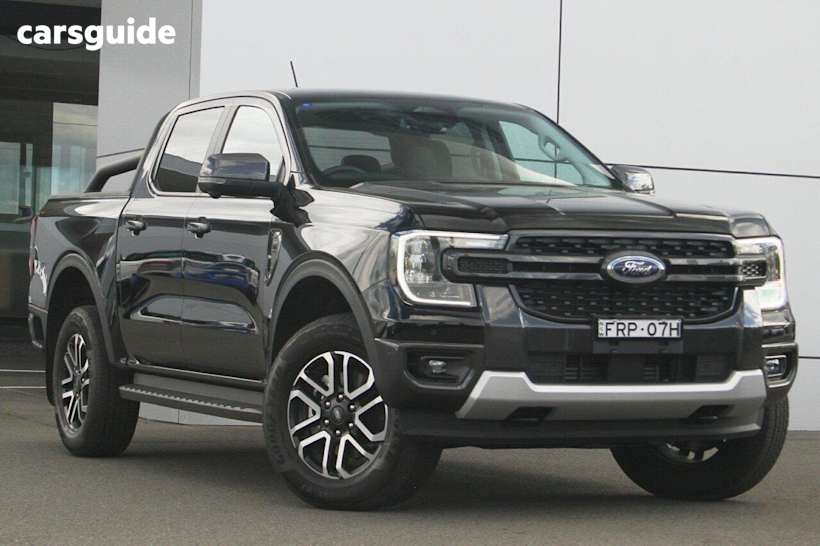 Black 2025 Ford Ranger Ute Tray SPORT 4X4