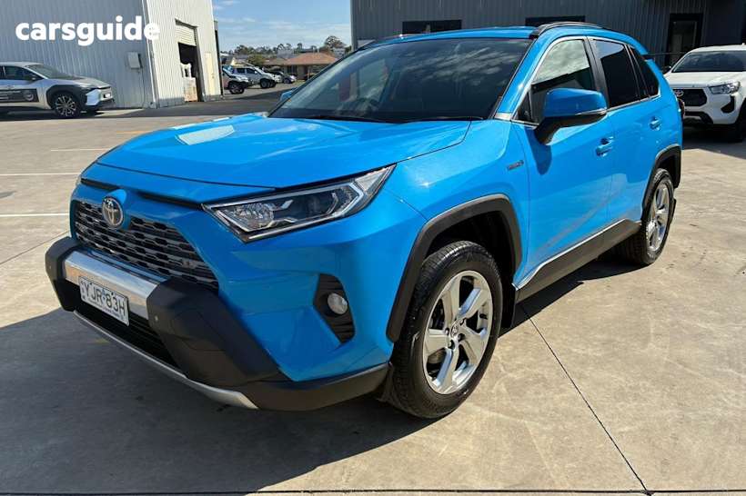 Blue 2021 Toyota RAV4 SUV GXL F