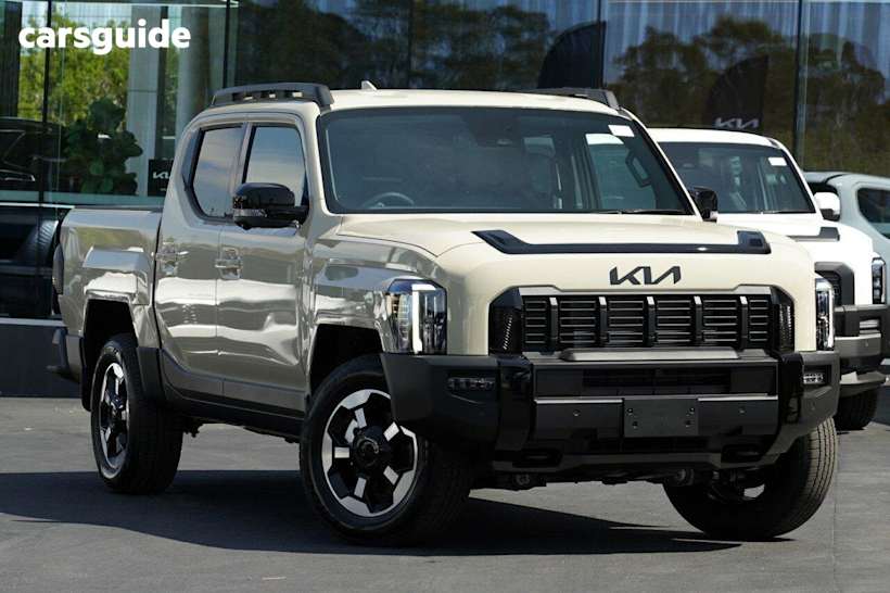 Beige 2025 Kia Tasman Ute Tray X-LINE 4X4