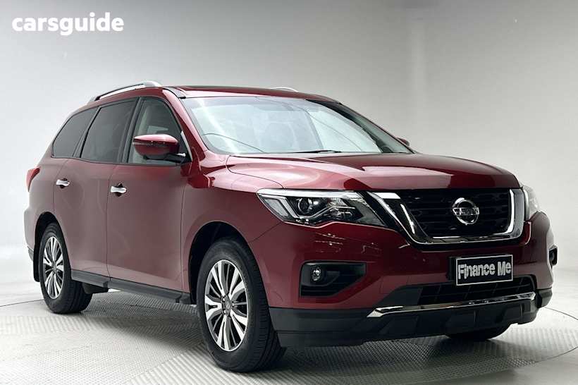 Red 2019 Nissan Pathfinder SUV ST-L F