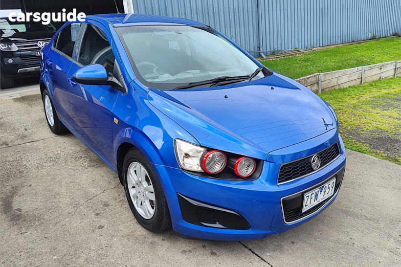 Blue 2012 Holden Barina Sedan F