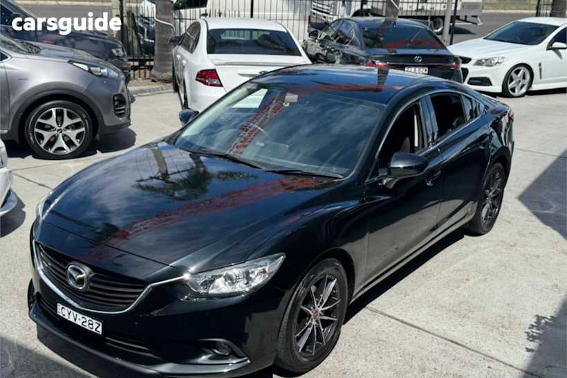 Black 2015 Mazda Mazda6 Sedan SPORT F