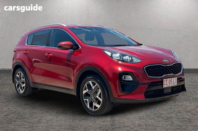 Red 2019 Kia Sportage SUV SX+ F