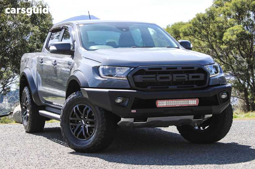 Grey 2021 Ford Ranger Ute Tray RAPTOR 4X4