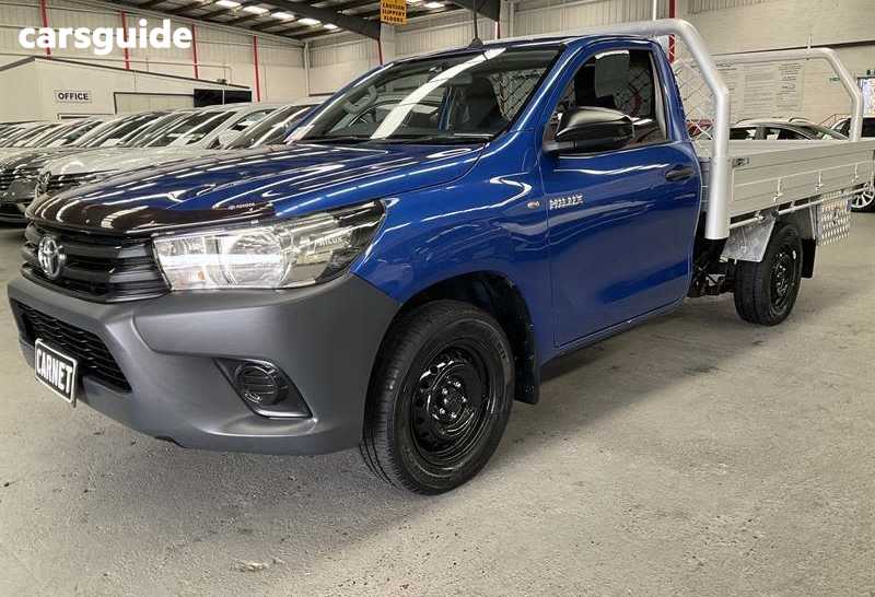 Blue 2016 Toyota Hilux Cab Chassis Workmate