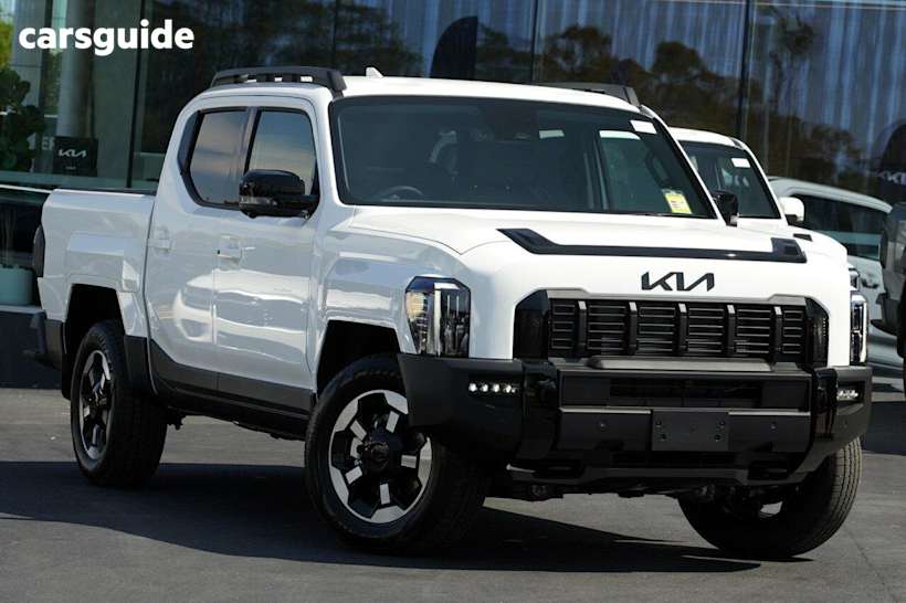 White 2025 Kia Tasman Ute Tray X-LINE 4X4