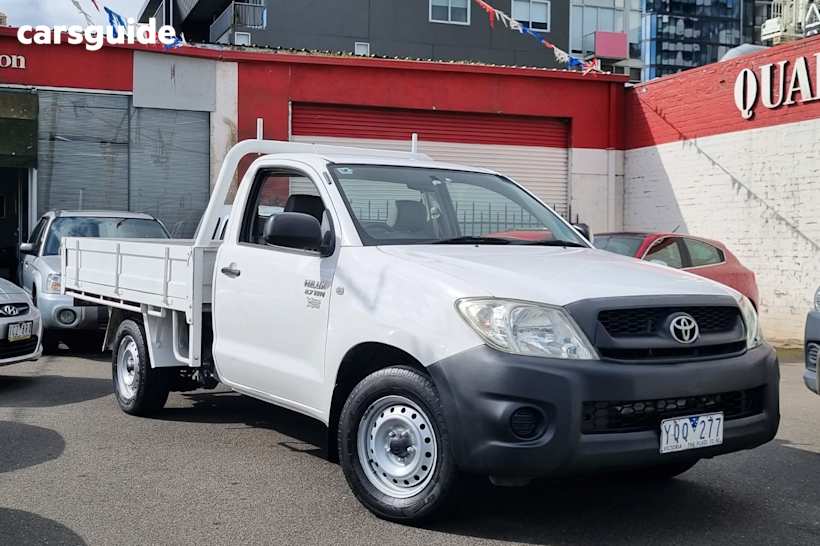 White 2008 Toyota Hilux Cab Chassis Workmate