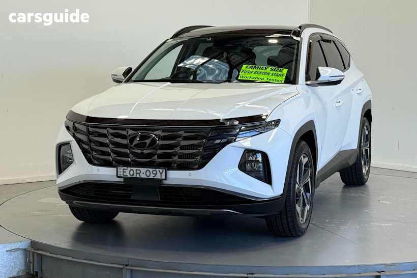 White 2021 Hyundai Tucson Wagon Highlander (Awd)