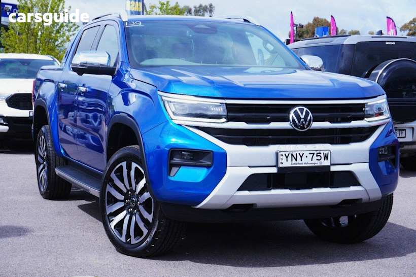 Blue 2023 Volkswagen Amarok Dual Cab Utility Aventura Tsi452 4Motion
