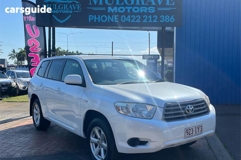 White 2009 Toyota Kluger Wagon Kx-R (4X4) 7 Seat