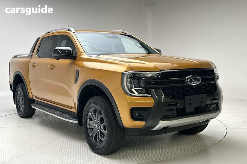 Yellow 2024 Ford Ranger Ute Tray WILDTRAK 4X4