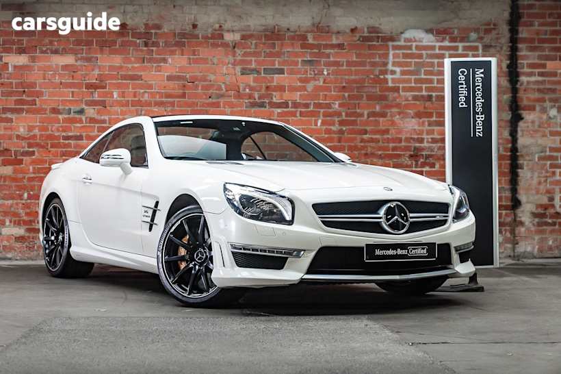 White 2015 Mercedes-Benz SL-Class Convertible SL63 AMG R