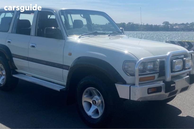White 1997 Toyota Landcruiser SUV GXL 4WD