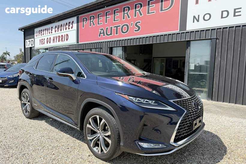 Blue 2022 Lexus RX450H SUV