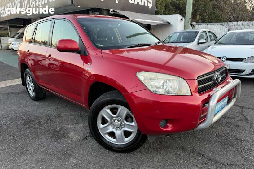 Red 2007 Toyota RAV4 SUV CV 4X4