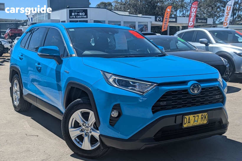 Blue 2021 Toyota RAV4 Wagon Gx (2Wd) Hybrid