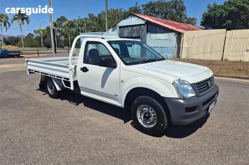 White 2005 Holden Rodeo Ute Tray DX R