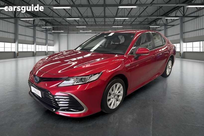 Red 2022 Toyota Camry Sedan Ascent Hybrid