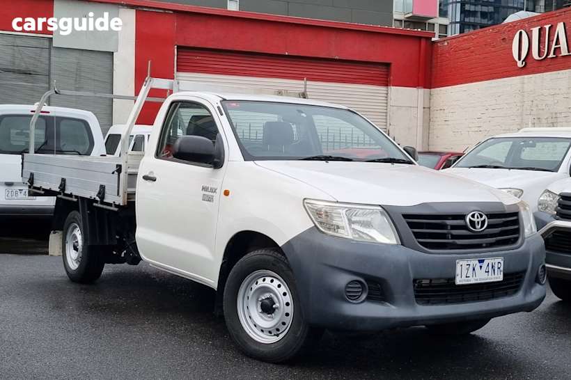 White 2013 Toyota Hilux Cab Chassis Workmate