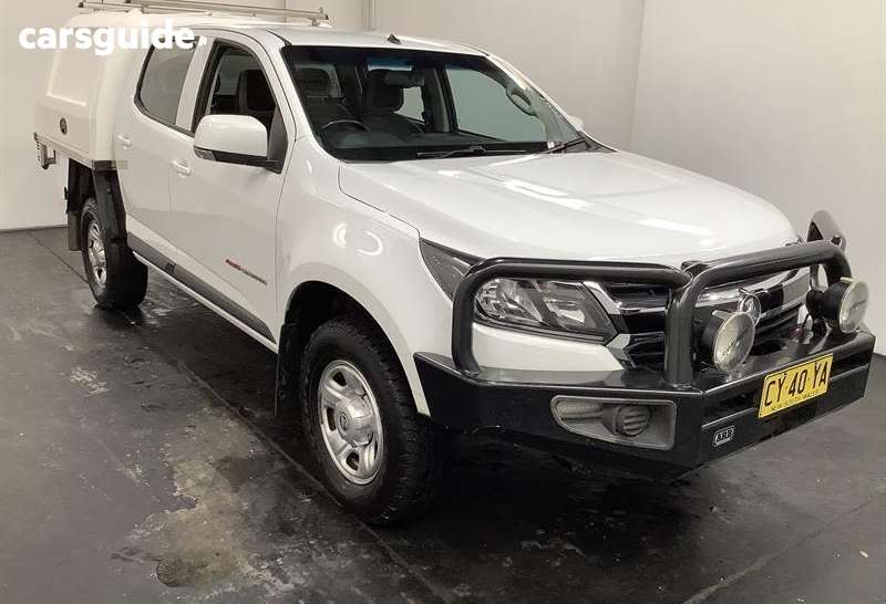 White 2019 Holden Colorado Crew Cab Chassis Ls (4X4)