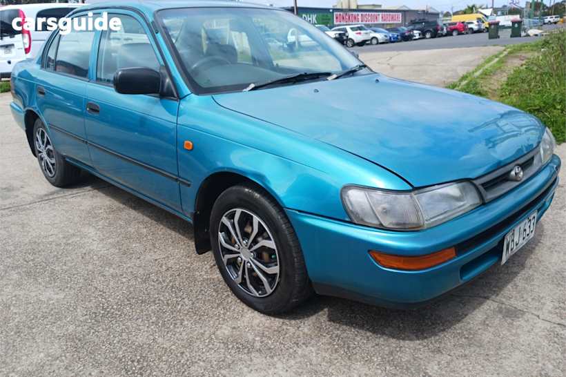 Green 1997 Toyota Corolla Sedan Conquest