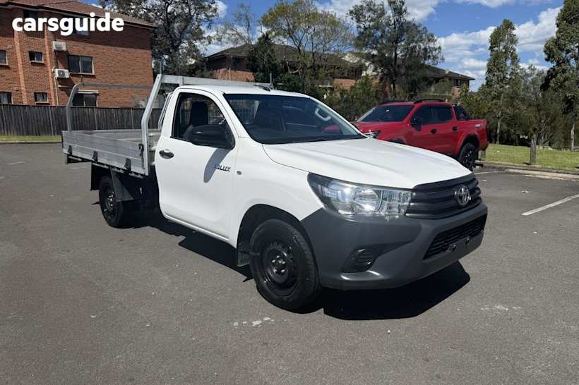 White 2017 Toyota Hilux Cab Chassis Workmate