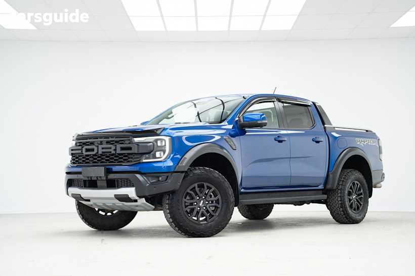 Blue 2022 Ford Ranger Ute Tray RAPTOR 4X4