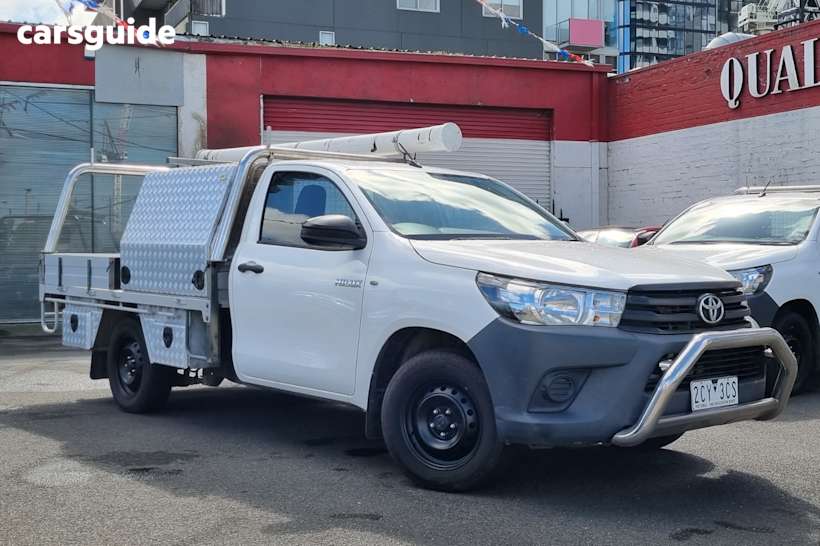 White 2015 Toyota Hilux Cab Chassis Workmate